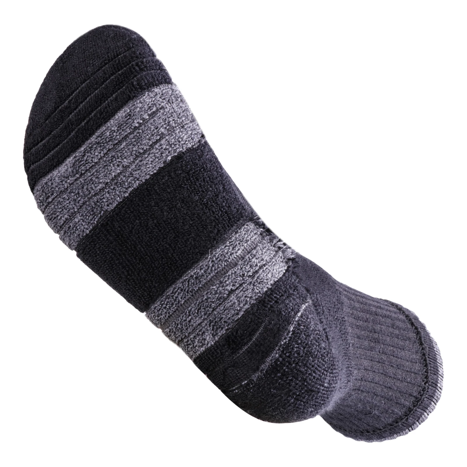 Mens Crew Socks Moisture Control Cotton Cushioned Work Socks Black/White Training Athletic Socks for Men 37-46, 6 Pairs