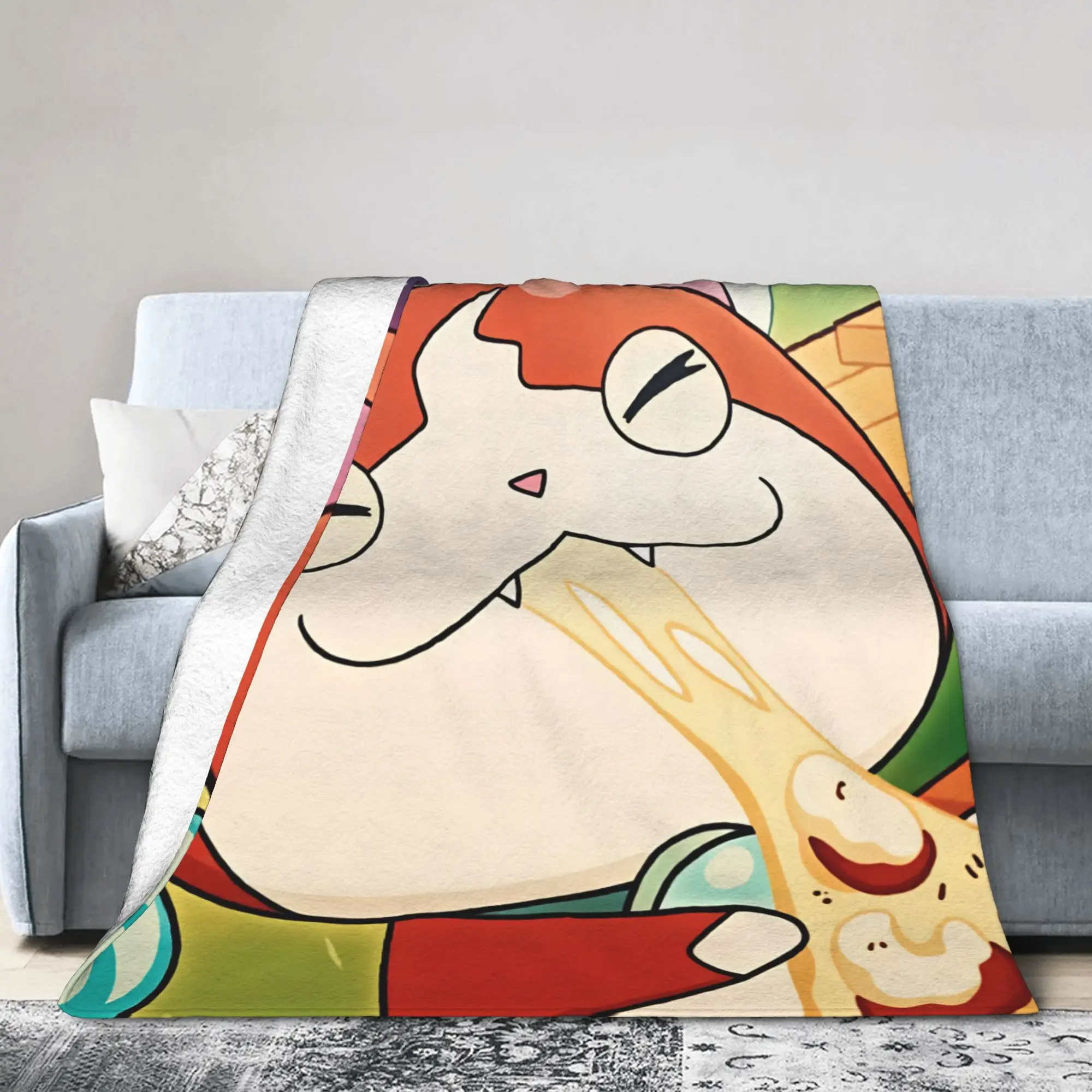 Yokai Watchs  Flannel Blankets Winter  Soft Durable Throw Blanket for Girls Boys Home Decor Novelty Bedspread Sofa Bed Cover