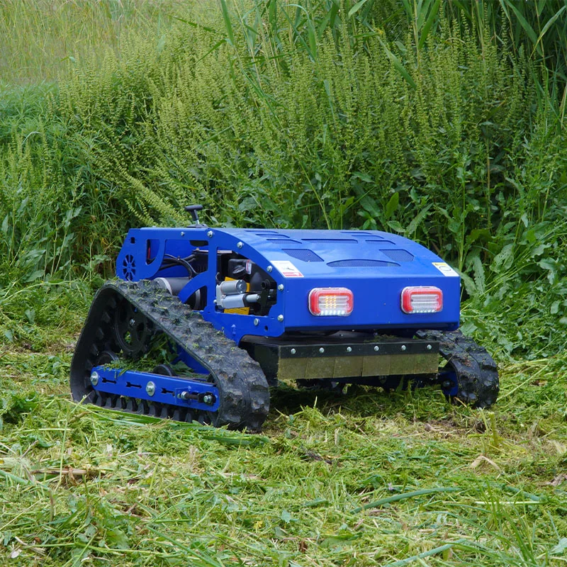 Lawn Mower with Snow Plow Attachments Customized 4-Stroke Industrial DIY Petrol Remote Control Mini Robot
