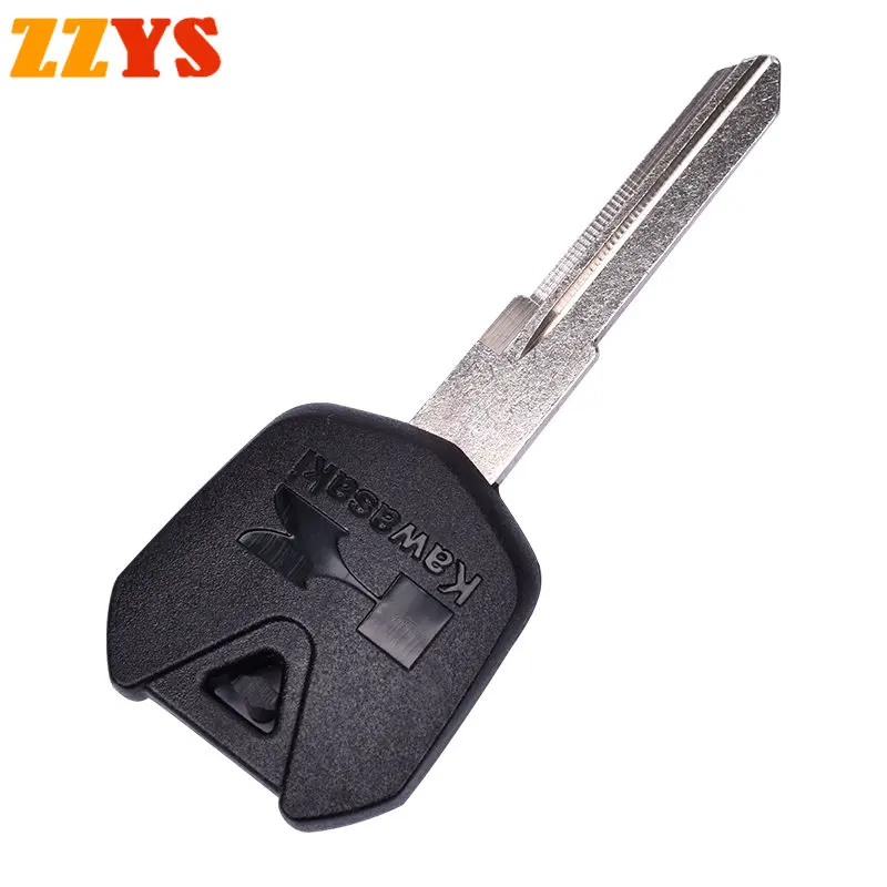 Universal Motorcycle Key Embryo Blank Handle for Kawasaki Ninja 16 ZZR600 ZZR400 ZZR 400 Uncut Blade Blank Key Can Install Chip