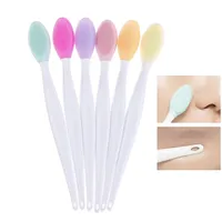 Beauty Skin Care Wash Face Silicone Brush Exfoliating Nose Clean Blackhead Removal Brushes Tools With Replacement Head