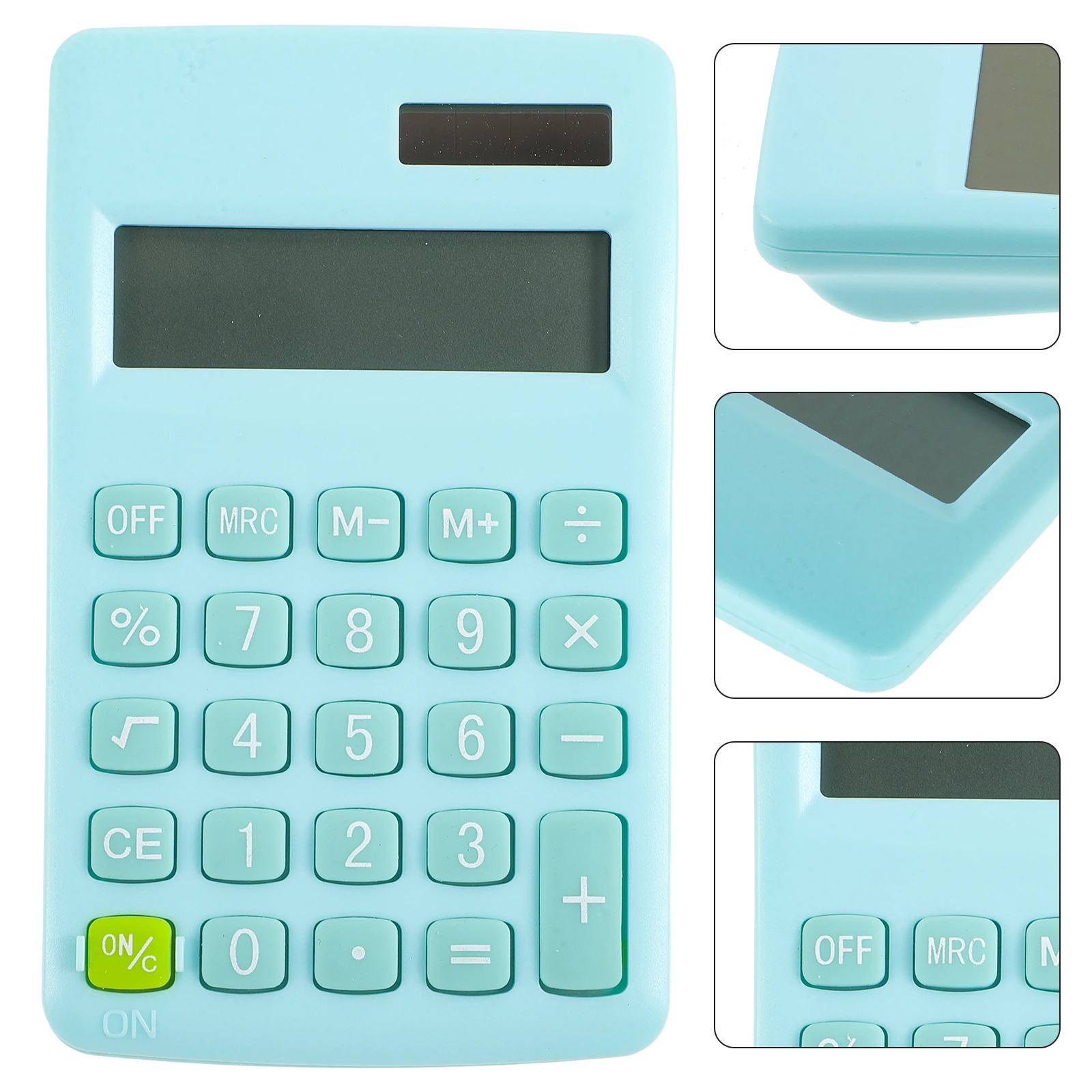 

Cute For Kids Students School Solar Powered Mini Pocket Adorable Calculator Lightweight Plastic Candy Color Design Comfortable