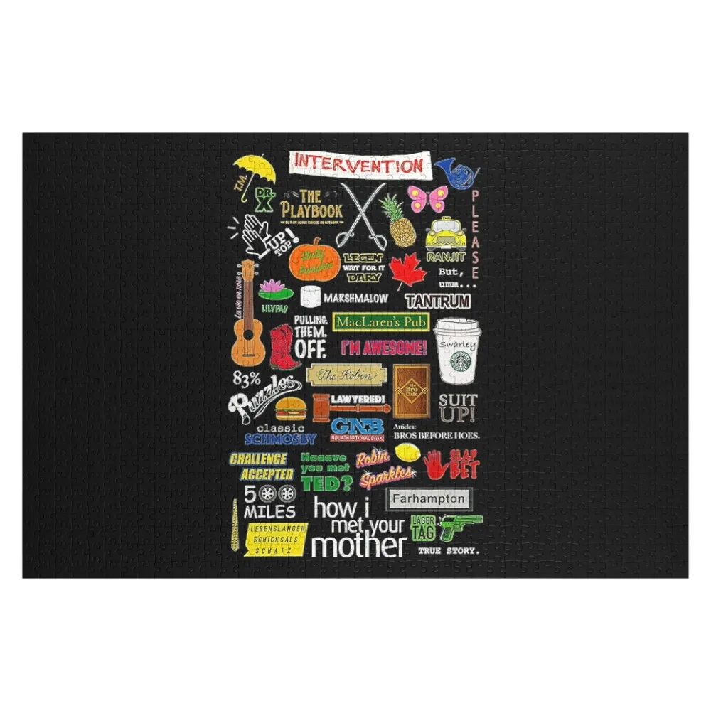 

How i met your mother Jigsaw Puzzle Custom Wooden Name Customized Toys For Kids Custom Customizable Gift Puzzle