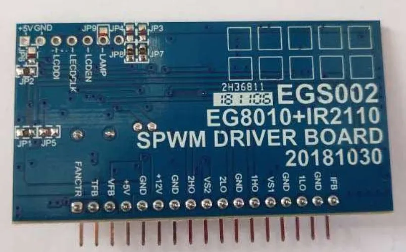 Pure Sine Wave Inverter Driver Board EGS002 “EG8010+EG2113” Driver Module