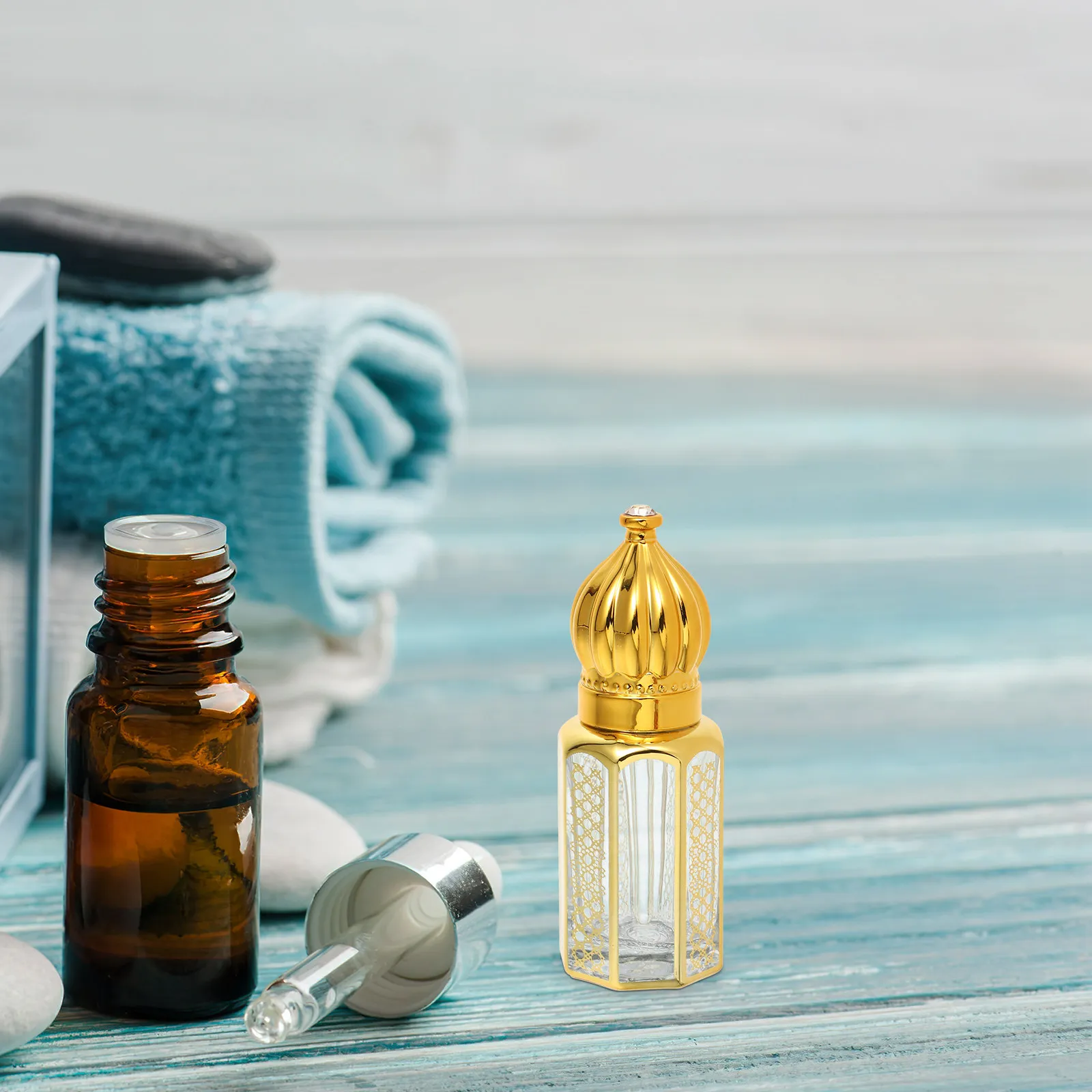 

3Pcs Essential Oil Bottles Empty Glass Dropper for Perfume Aromatherapy Travel Size 6Ml Refillable Leak-Proof Uv Protection