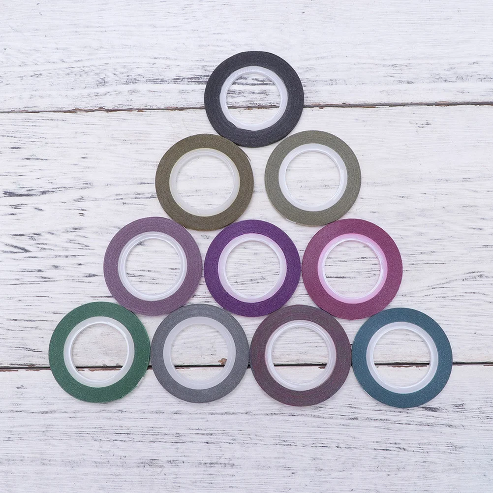 20 pezzi di nastro per unghie satinato glitter linea 3 mm autoadesivo strisce per nail art fai da te decorazione per manicure adatta per mani dita dei piedi false