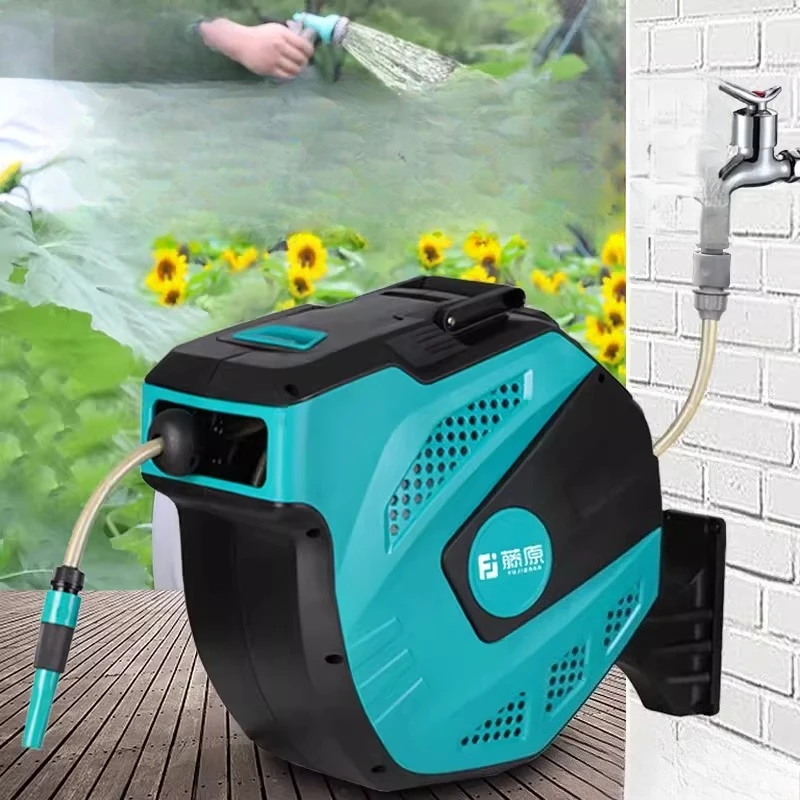 Agriculture High Pressure Hose Reel Wall Mount Piping Car Supplies Expandable Garden Hose Holder Drip Irrigation Pipe Pelletizer