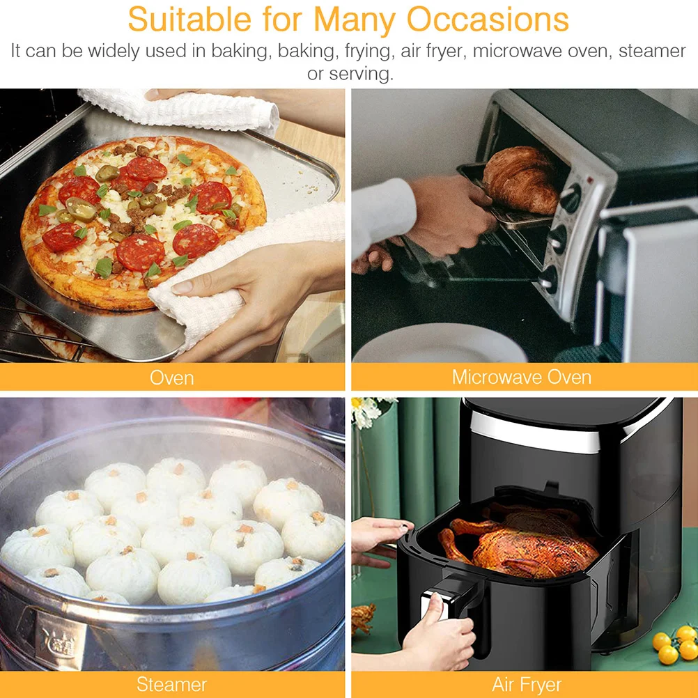 

6 Pcs Nonstick Coated Grill Pad BBQ Mat Cuttable Baking Sheet Reusable Oven Liner Glass Fiber Accessories