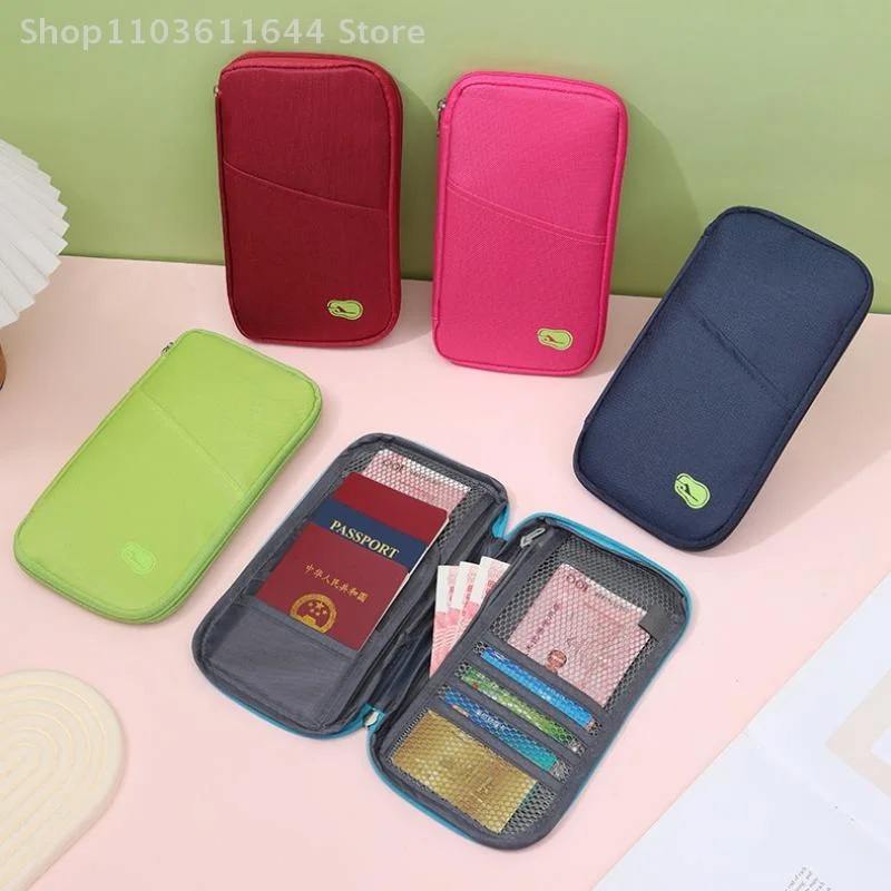 

1 Piece RFID Blocking Passport Wallet Travel Essentials Wallet Travel Document Organizer Credit Cards Case Passport Holder Bag