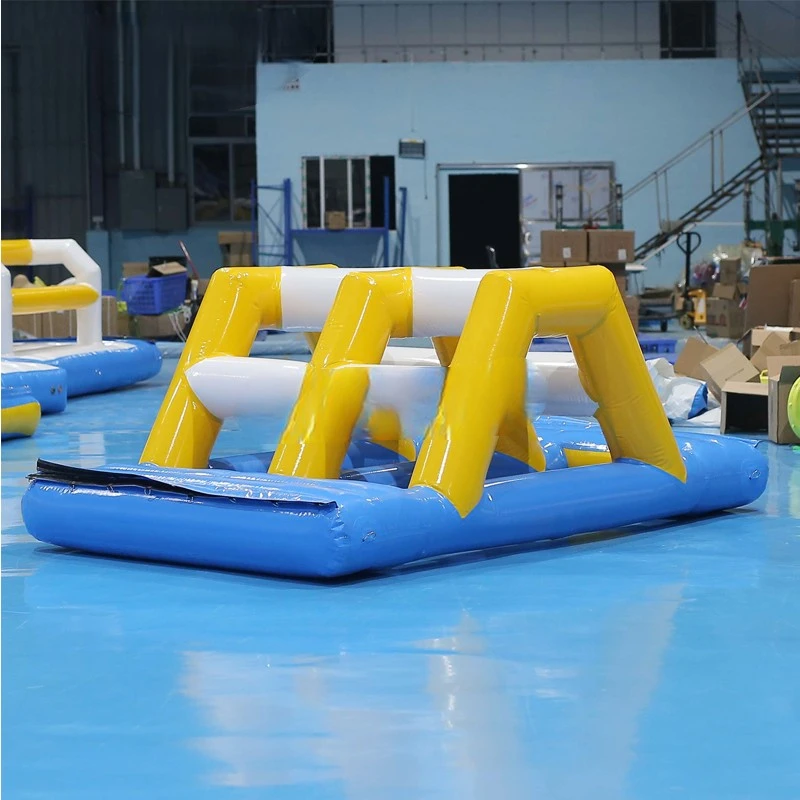 Games For Pool Inflatable Floating Water  Party, Pvc Inflatable Bridge Obstacle Course For Swimming Pools