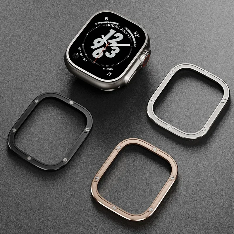 Stainless steel Case Cover For Apple watch Ultra 2 49mm Metal Bumper Protector Accessories iWatch series Ultra 49mm