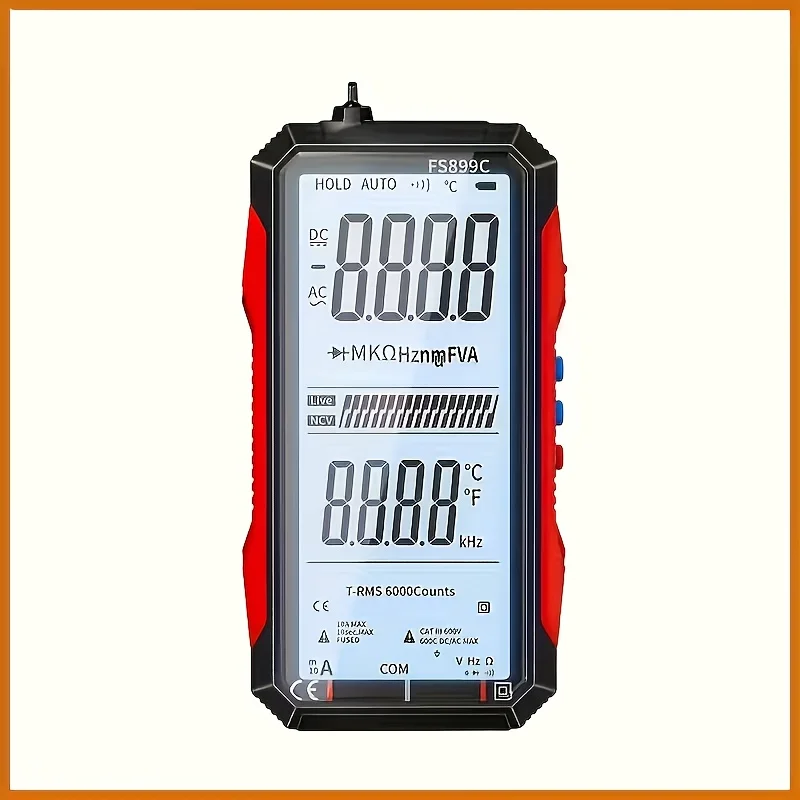 

Rechargeable Digital Multimeter Auto Ranging Digital Professional Multimeter Easy to Read Easy to Operate Highly Accurate Intelligent Fully Automatic Digital Multimeter, Multimeter Tester, Electrical Testing, Voltage Measurement, Compact Design