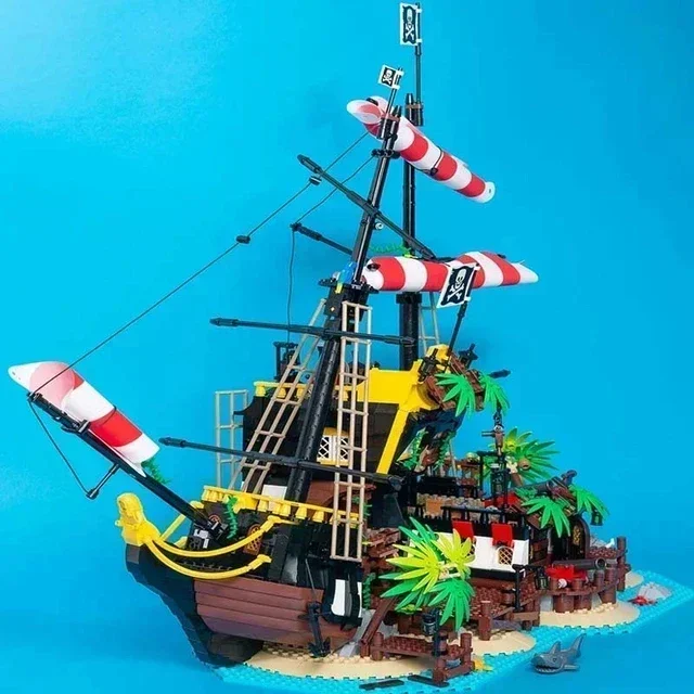 Nuovi 2545 pezzi pirati di Barracuda Bay Figures 698998 Building Blocks mattoni Kid compleanno regali di natale compatibili 21322