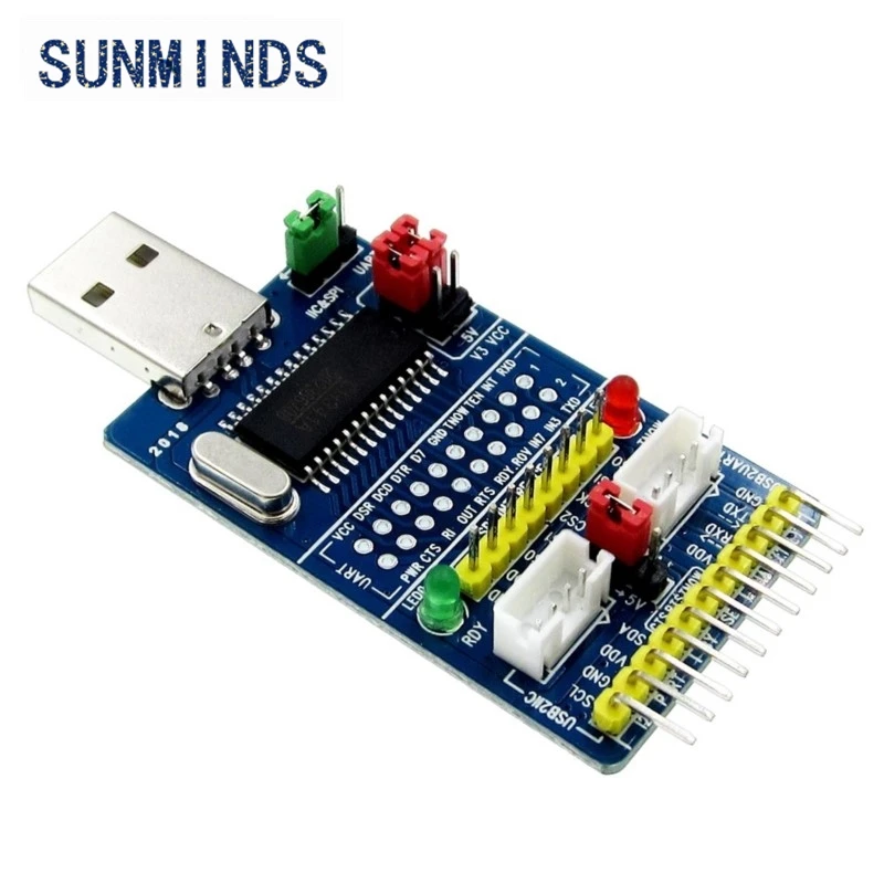 CH341A USB to SPI I2C IIC UART TTL ISP Serial Adapter Module EPP/MEM Converter For Serial Brush Debugging RS232 RS485