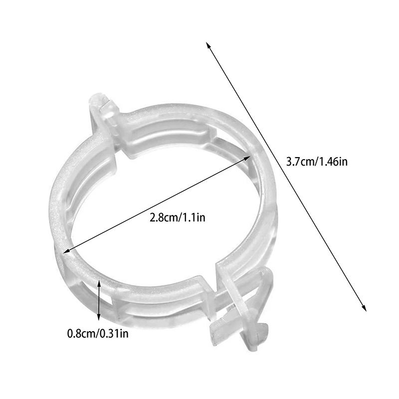 100 Uds. Clip de plástico seguro para plantas, Clips de soporte para plantas mejorados, Clips de jardín para plantas trepadoras, Clips de soporte, Clips de fijación para plantas