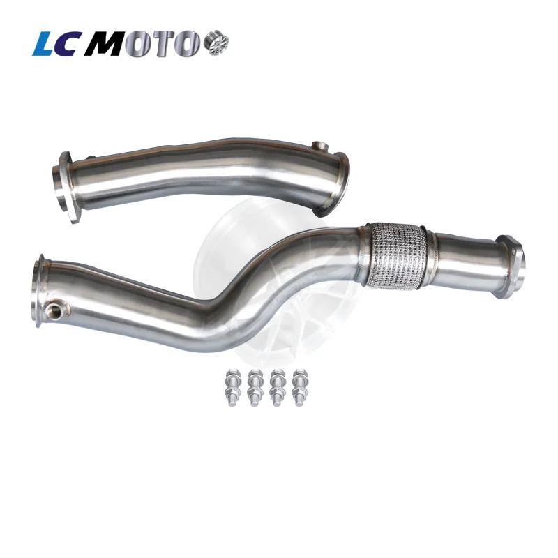 FOR BMW S58 Downpipe 89-76mm No Bracket US Version Fit M2 G87 M3 G80 M4 G82