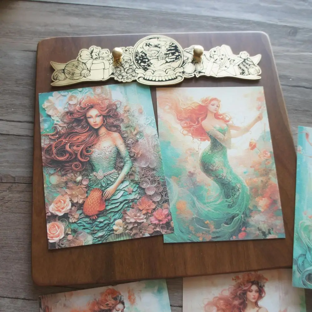 

30 Sheet Ocean Exploration Fairy Tale Mermaid Pearl Background Design Craft Paper Gift Decoration Scrapbooking Handmade DIY