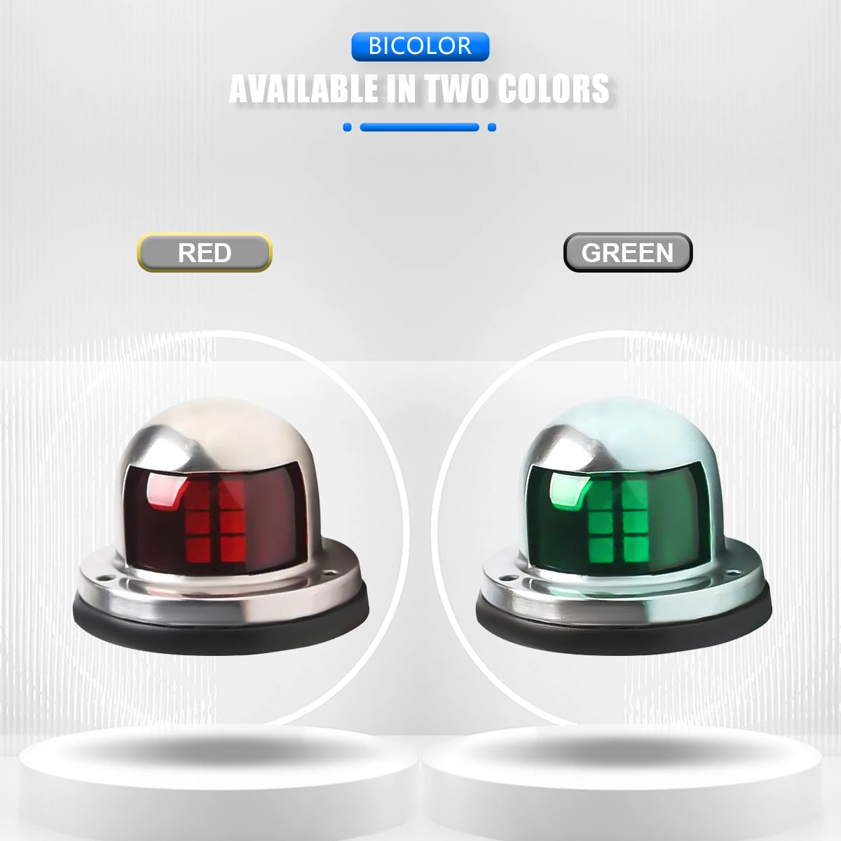 1/2 Stuks Rood Groen Led Boot Navigatie Licht 12V IP68 Waterdichte Zeilen Signaal Lamp Marine Jacht waarschuwingslichten