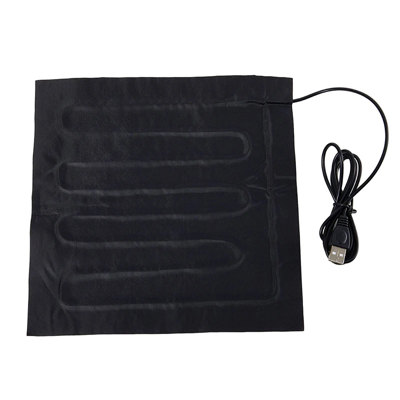 22*22cm 5V USB Fiber Heater Carbon Electric Heated Jacket Soft Cushion Winter Vest Heating Clothes Warmer Pads Keep Warm Use