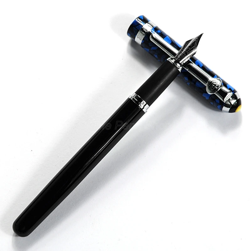 

Duke 962 Business Series Fountain Pen Medium Nib , Beautiful Blue Pattern Fountain Pen For Writing Gift Pen