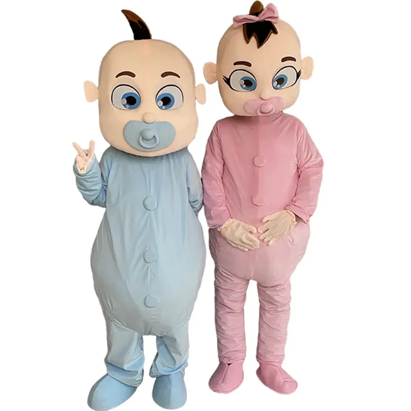 Blauwe Baby Jongen Jj Pop Cartoon Figuren Fancy Cosplay Kostuum Voor Halloween Crawler Party