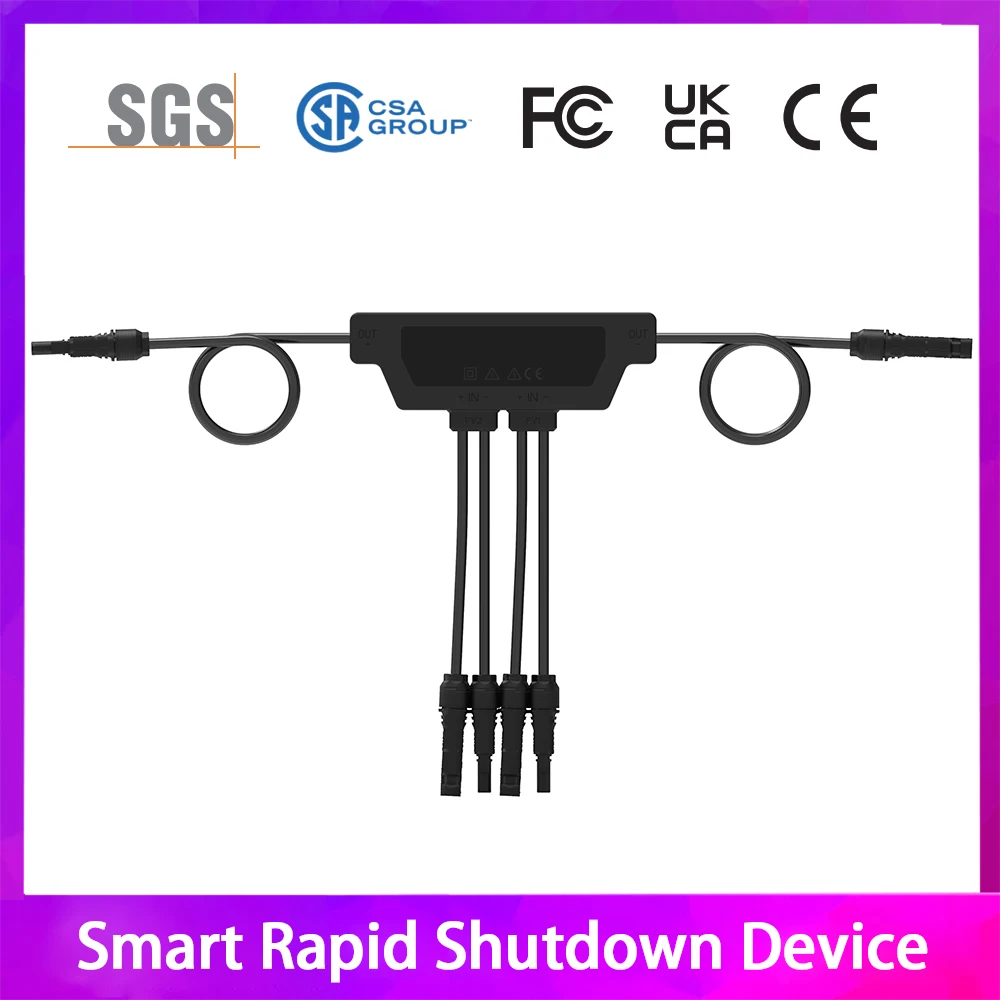 Smart rapid shutdown device solar module photovoltaic group cascade safety switch Photovoltaic quick shutdown module