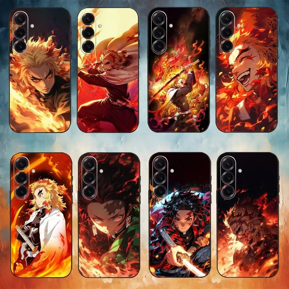 

Demon Slayer Anime Phone Case For Samsung Galaxy A73,A72,A71,A70,A53,A52,A51,Others Soft Black Cover