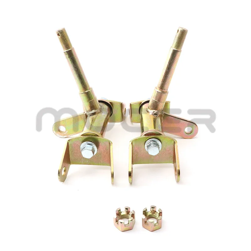 1 пара 15 мм Золотая рулевая распорка шпиндель для костяшек кулака подходит для китайского ATV 49cc 50cc 70cc 90cc 110cc Go Kart Багги UTV Quad Bike запчасти