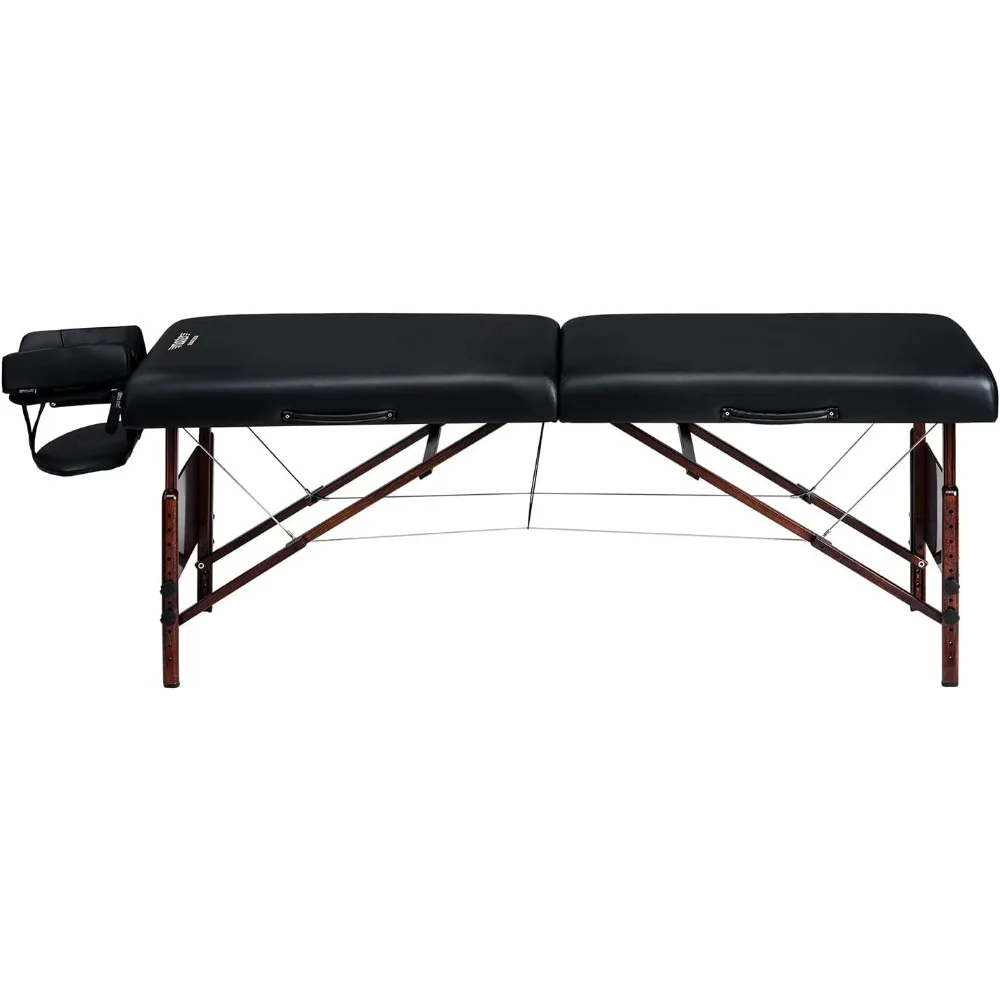 30" Del Ray Massage Table Portable Lighweight,SPA Bed Professional, Massage Therapy Table Adjustable Height, PU Leather, with F