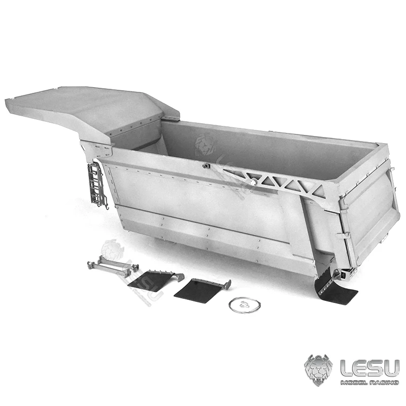 LESU 1/14 8*8 Tipper Metal Bucket For 1/14 Tamiyaya dumper Truck Tractor RC Car Adult DIY Toy Part Accessories TH20212