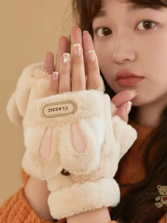 gants-d'hiver-en-peluche-lapin-mignon-pour-femmes-doubles-en-polaire-epais-et-chauds-gants-a-demi-doigts-avec-rabat-pour-etudiantes-compatibles-ecran-tactile