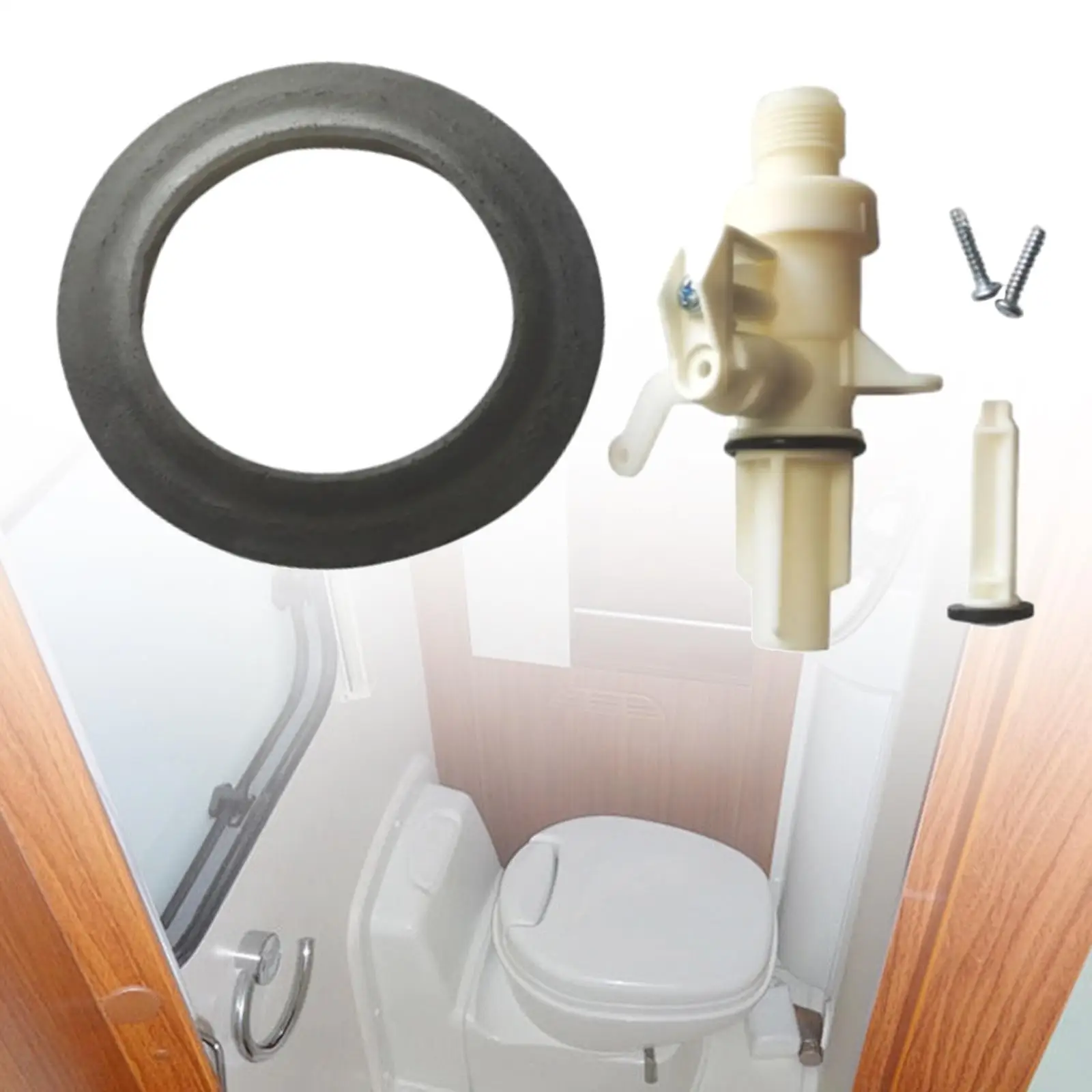 13168 High Performance Toilet Water Valve Kit Upgrade for Thetford Magic IV Enhanced for Freezing Weather