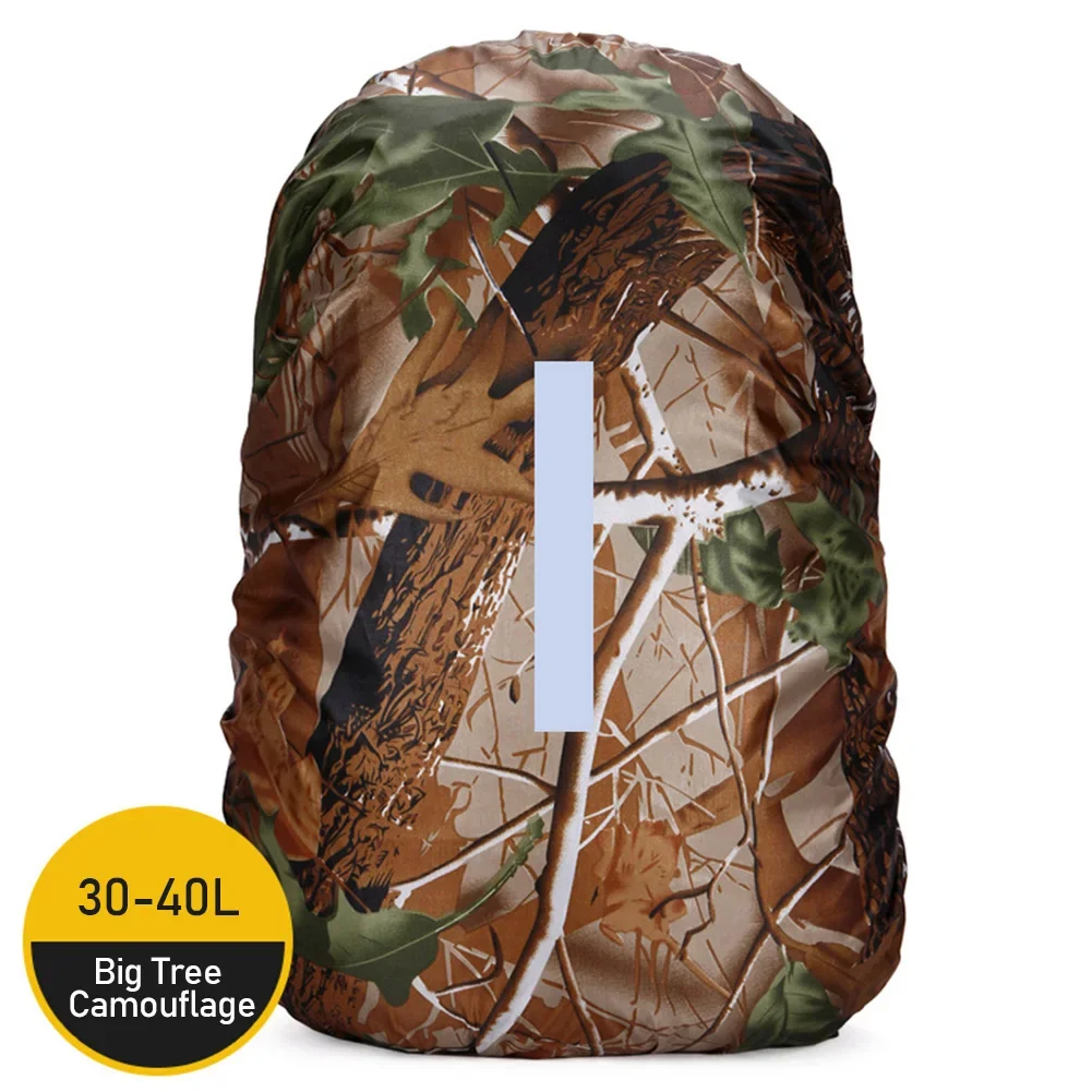 30-40L Reflektierende Wasserdichte Rucksack Regen Abdeckung Outdoor Sport Nacht Radfahren Sicherheit Licht Regenschutz Fall Tasche Camping Wandern – Detail 21