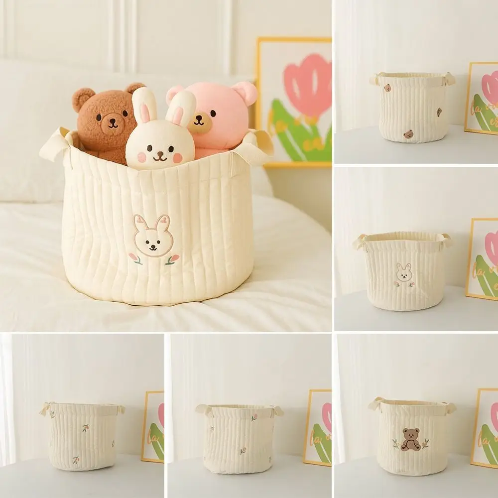 

Сумки с вышивкой милого медведя, большая вместительная хлопковая сумка для подгузников, тележка для хранения подгузников, сумка для мамы, сумка для новорожденных