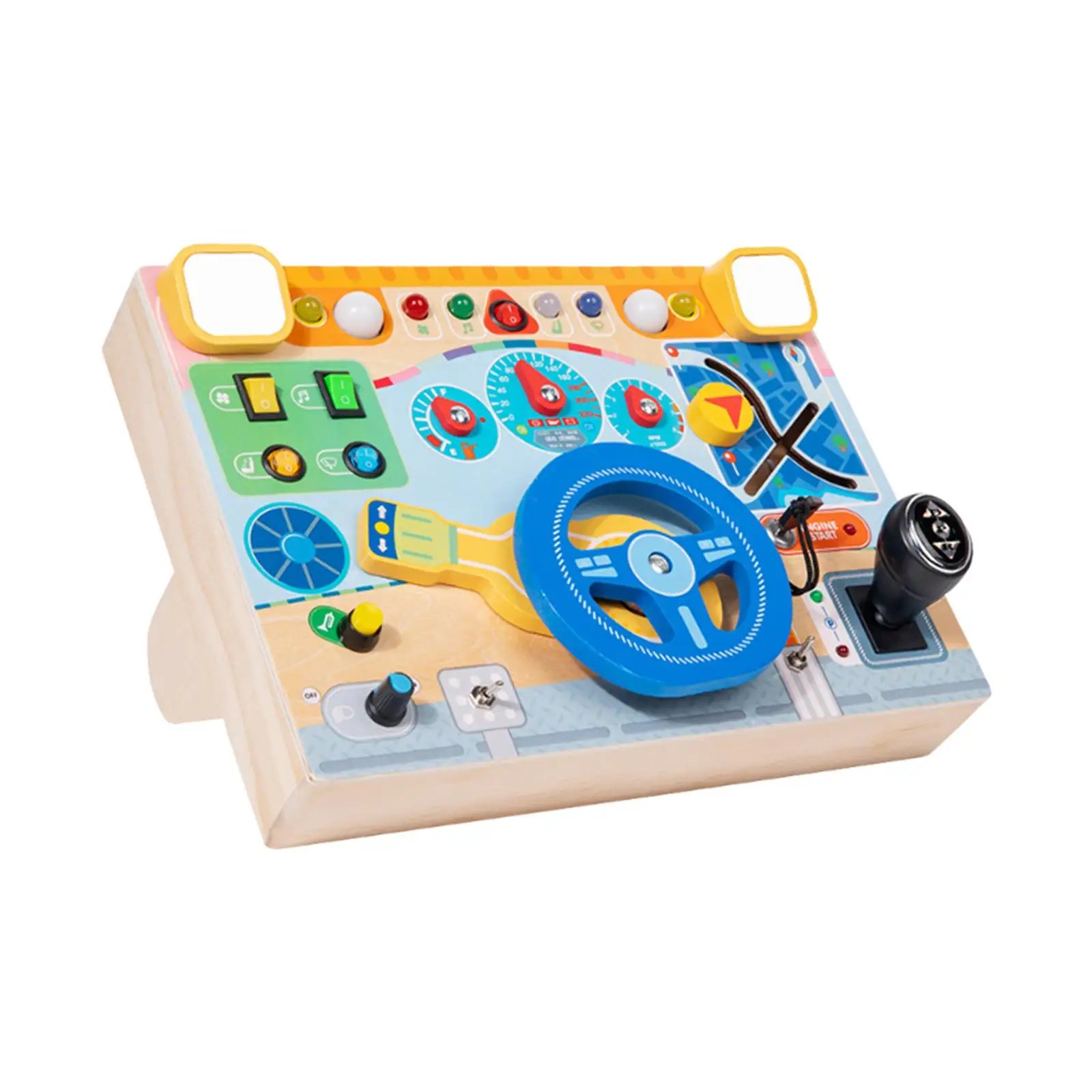 Crianças brinquedos inteligentes educacional volante ocupado placa habilidades cognitivas aprendizagem jogar brinquedo para meninos atividades de viagem em casa