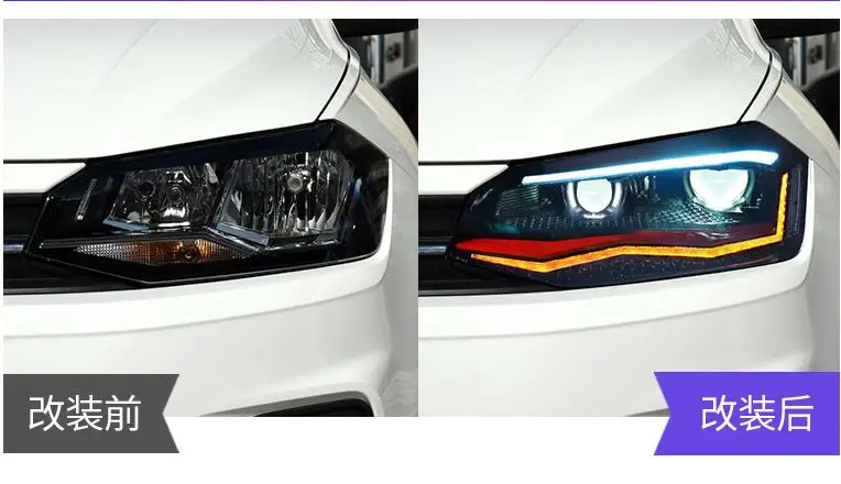 Red Line Polo Vento Cross Polo LED Head Lamp 2019-2020 LD For VOLKSWAGEN