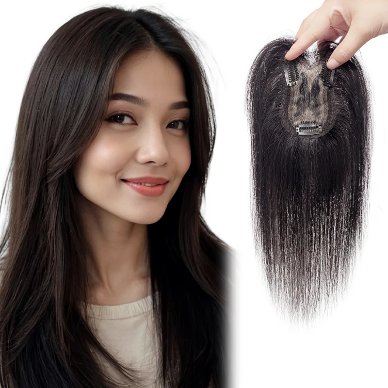 25 سنتيمتر 100% الشعر البشري 7X10 سنتيمتر Hairnet ملحقات السويسري قطع الدانتيل الباروكات تحسين حجم الشعر توبر شعر مستعار قطعة للنساء #1