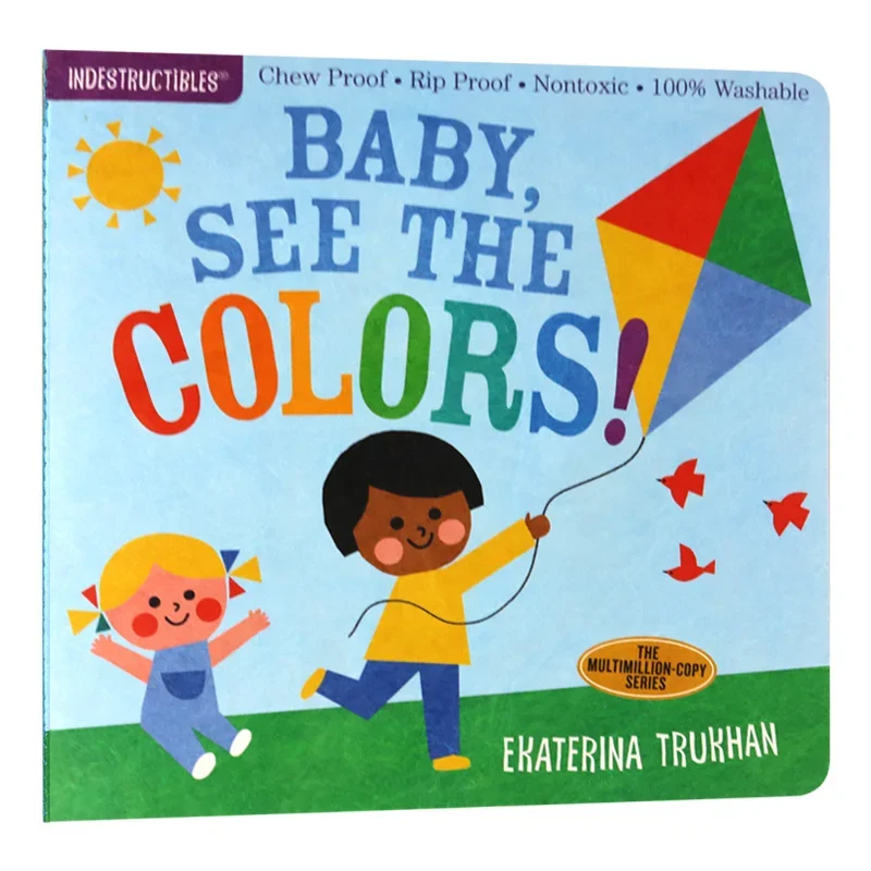 

Indestructibles Baby See the Colors, детские книги для детей 1 2 3 лет, английская книжка с картинками 9781523506231