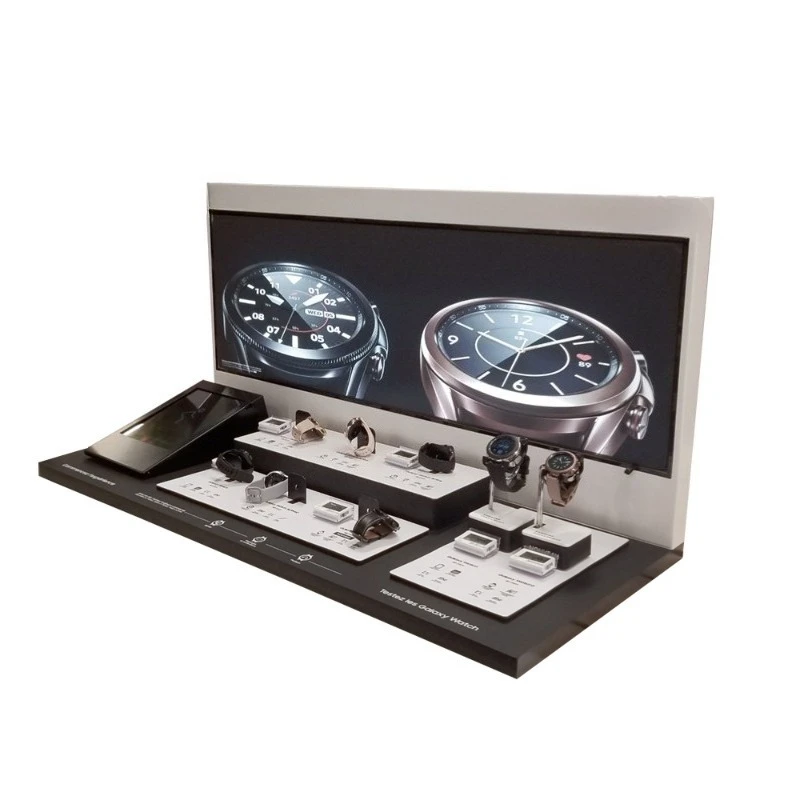 

Watch high-end business acrylic display stand shopping mall exhibition display stand