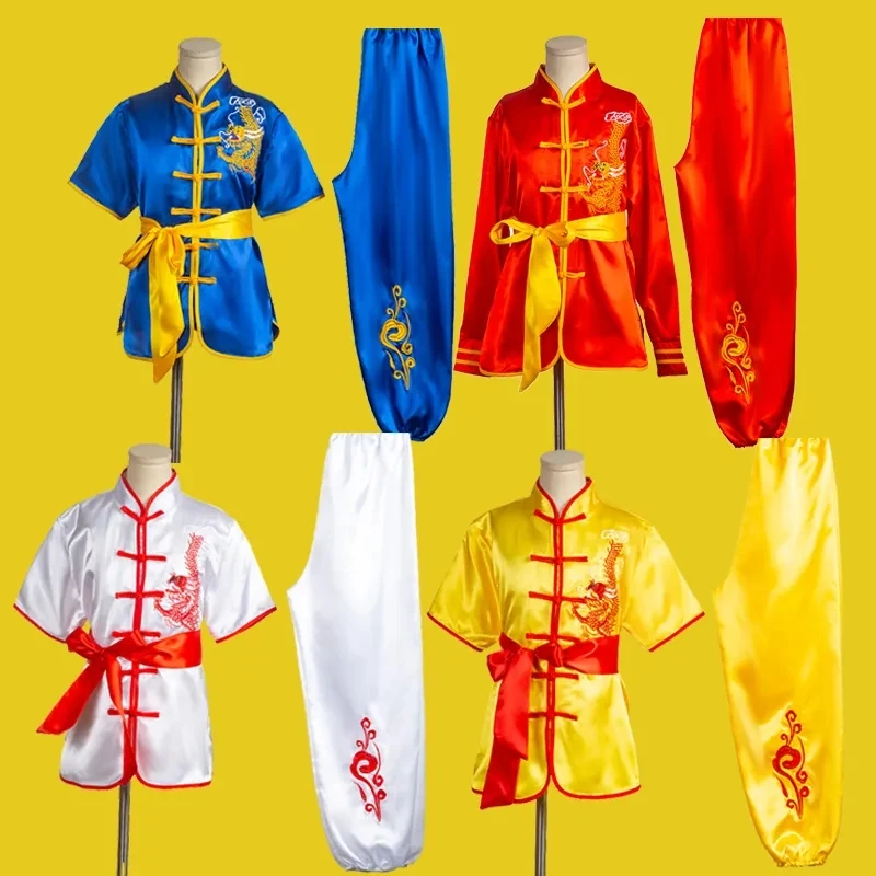 Traditional Chinese Clothing for Men and Women, Wushu Tai Chi Uniform, Shaolin Martial Arts, Stage Performance, Kung Fu Costumes