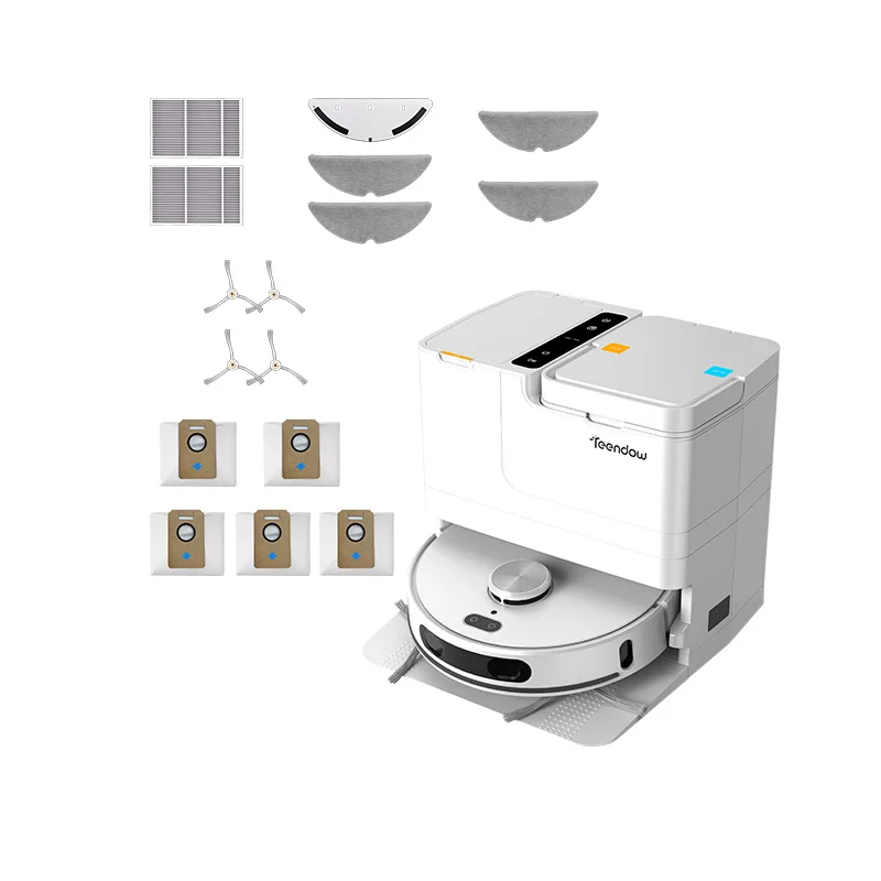 

D60S Ultra App Controlled Dry And Wet Rotary Mop Robot Carpet Vacuum Cleaner With Self-Cleaning Station