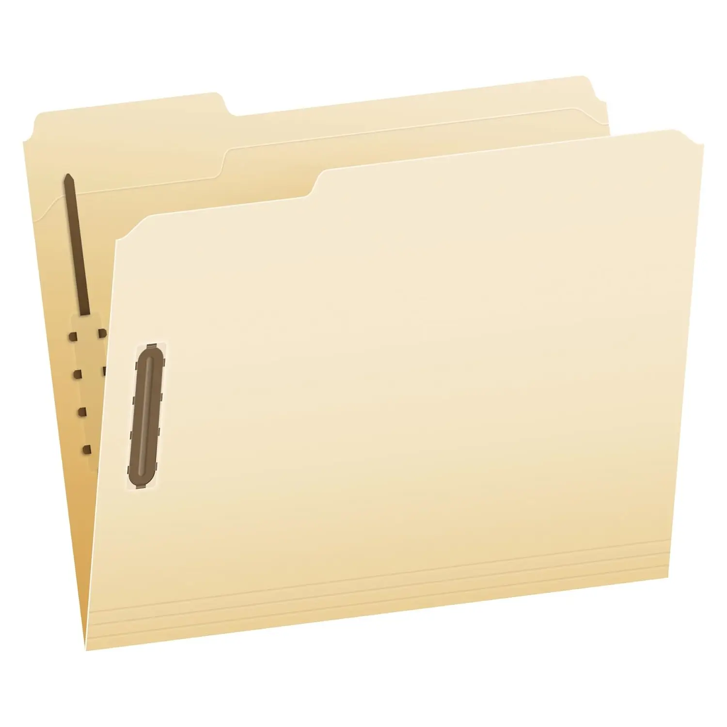 

Fastener File Folders, 2 Fasteners, Pockets with Prongs, Organizers for School Home Office, Letter Size Manila, 50 Per Box