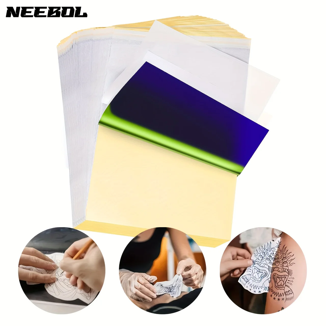 

25/100pcs, Sheets Stencil Transfer Paper for Tattooing, A4 Size Tattoo Thermal Stencil Paper for Tattoo Transfer