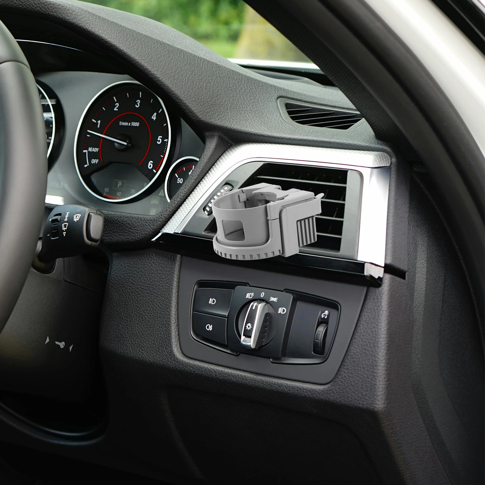 

Car Cup Holder Drinks Automotive Large Water Bracket Conditioner Vent Bottle Double