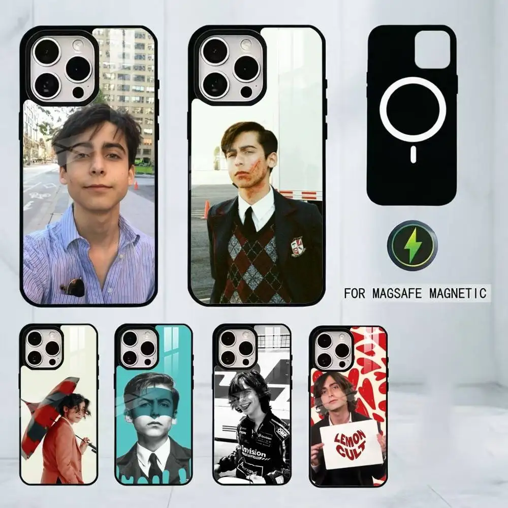 

Aidan Gallagher Phone Case For iPhone17,16,15,14,13,12,11 Plus,Pro Magnetic For Magsafe Wireless Charging