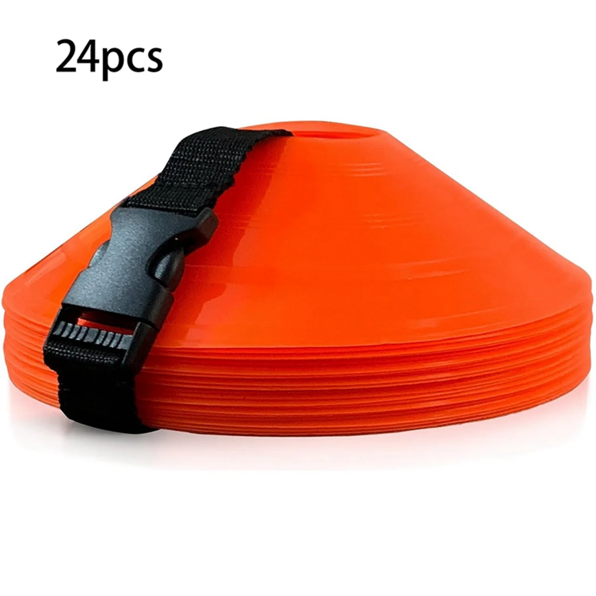 24Pcs Football Training Sign Disc Sign Cone Disc Round Mouth Disc Obstacle Disc Training Equipment Sign Disc