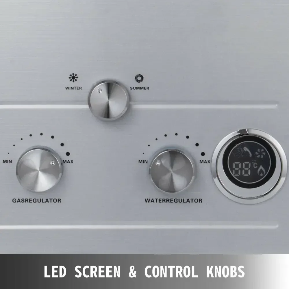 SIHAO غاز البترول المسال سخان الماء الساخن 6-18L البروبان Tankless غلاية فورية مع طقم دش غاز البترول المسال سخان المياه الأجهزة المنزلية غلاية غاز البترول المسال