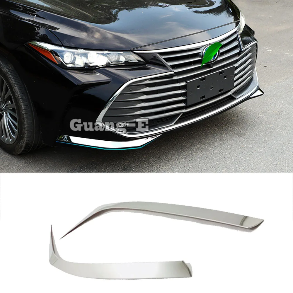

For Toyota Avalon XX50 2018 2019 2020 2021 2022+Front Side Bumper Corner Protection Trim Frame Stick Stainless Anti-Rub Cover