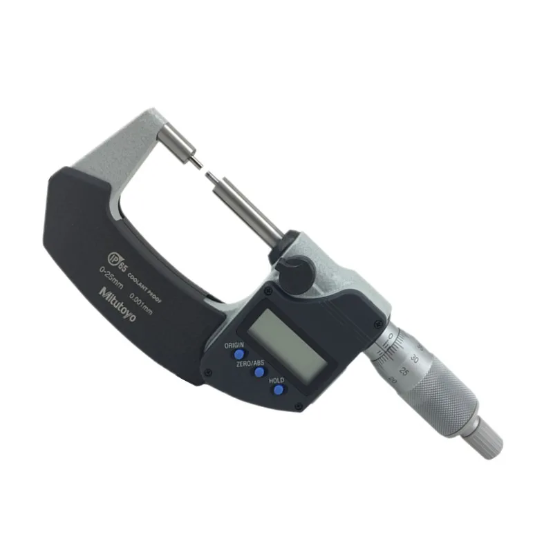 Digital Display Small End Outside Diameter Micrometer 331-261 251 0-25MM/0.001 Spline Small Probe