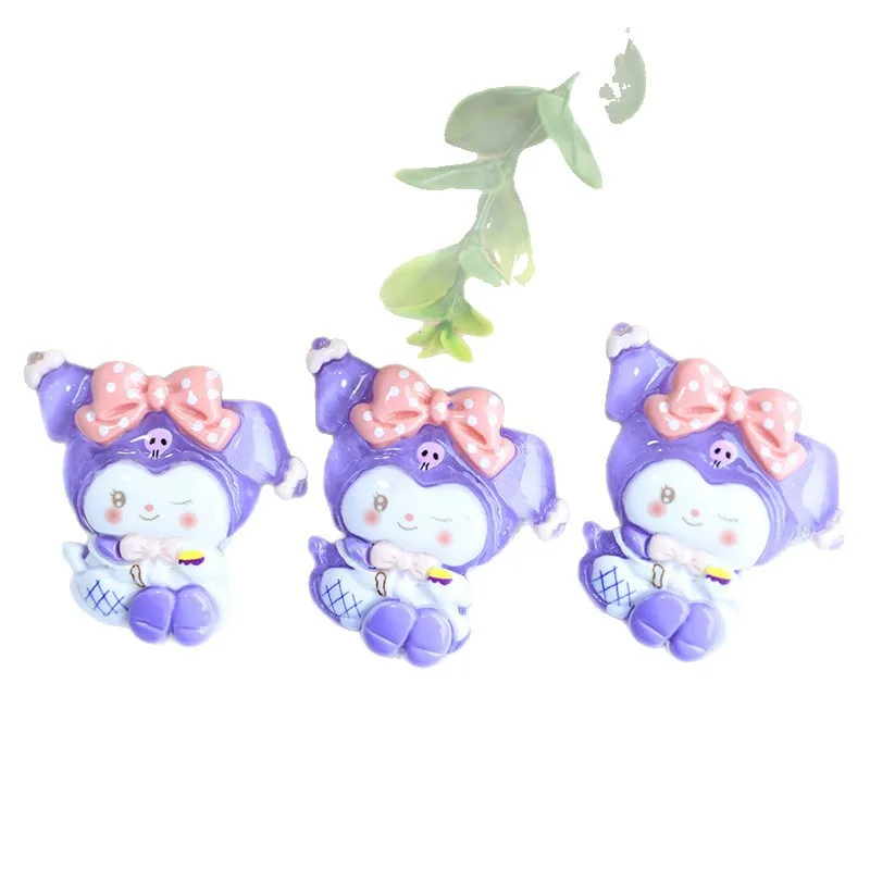 Miniso サンリオ DIY 樹脂アクセサリー半完成携帯電話ケース保護セット装飾パッチ手作り材料